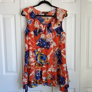 Style & Co Floral Sleeveless Tunic Top